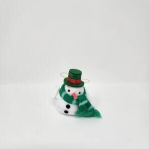"Freezy" Snowman Felt Bird Ornament